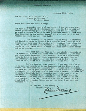 Downing to Gerow, October 17, 1925, File 11, Folder “Downing” – “Downing, Rev. Nelius 1925,” ACDJ.