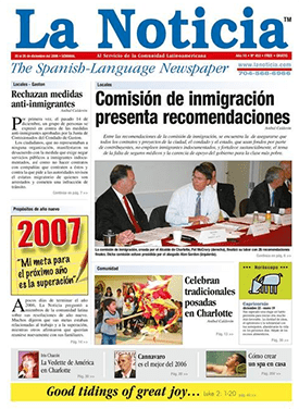 Aníbal Calderón, “People reject anti-immigrant measures,” La Noticia, December 20, 2006.